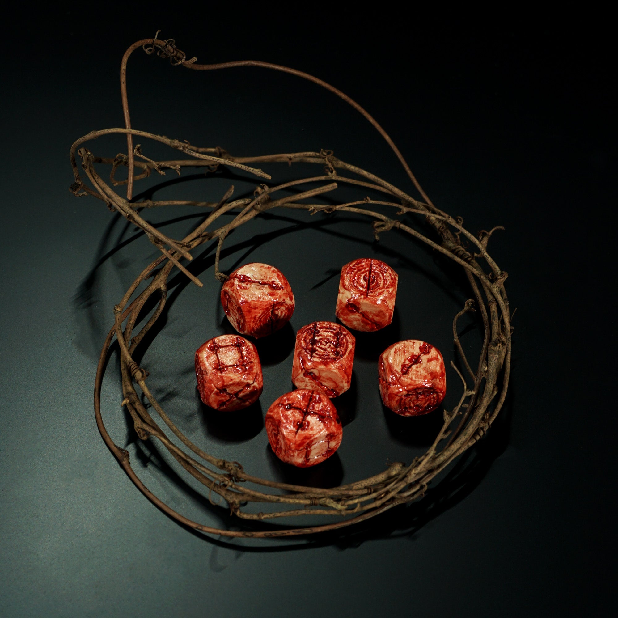 Necrohedral Bone Dice - Blud Magik