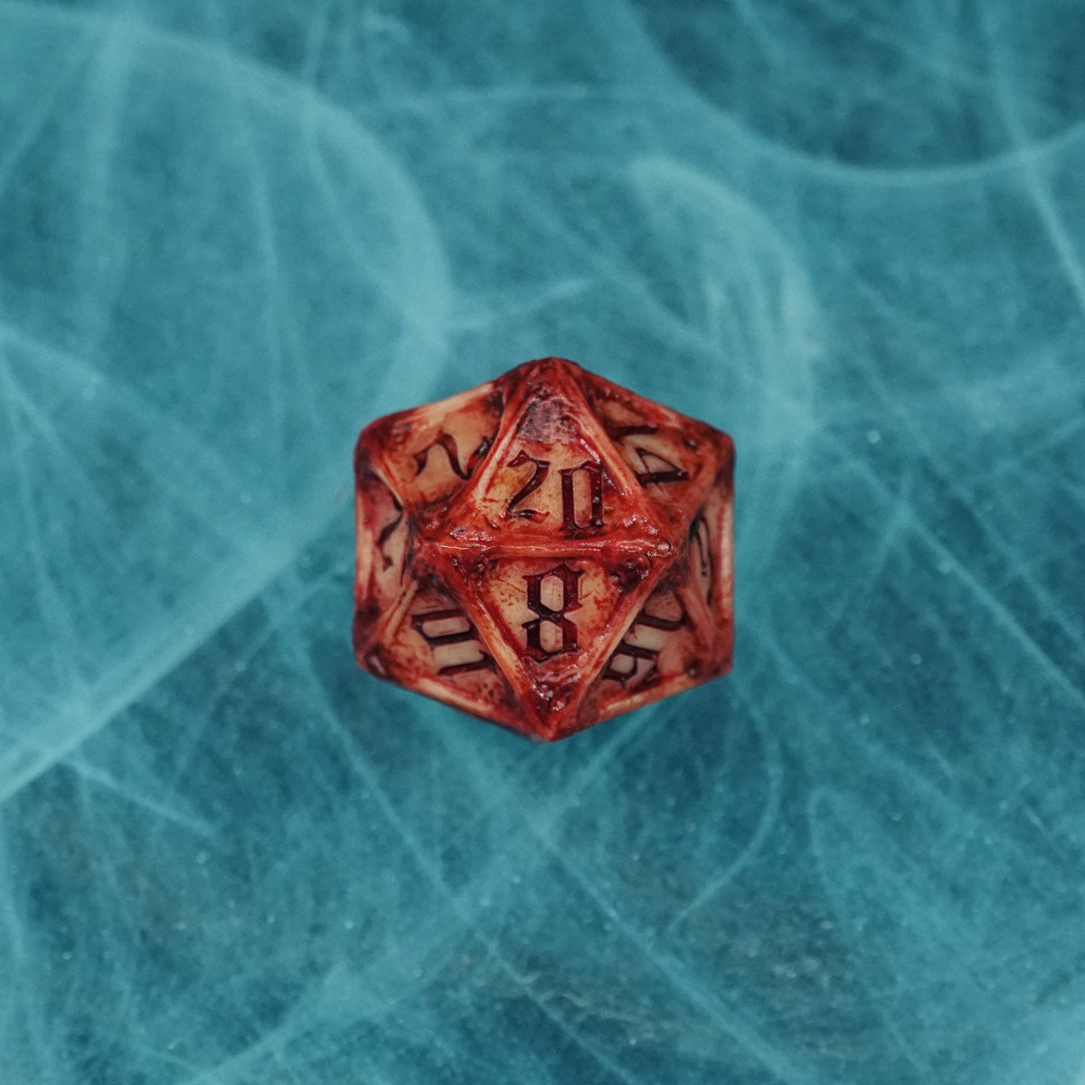 D20 Necrohedral Bone Dice - Blud Magik